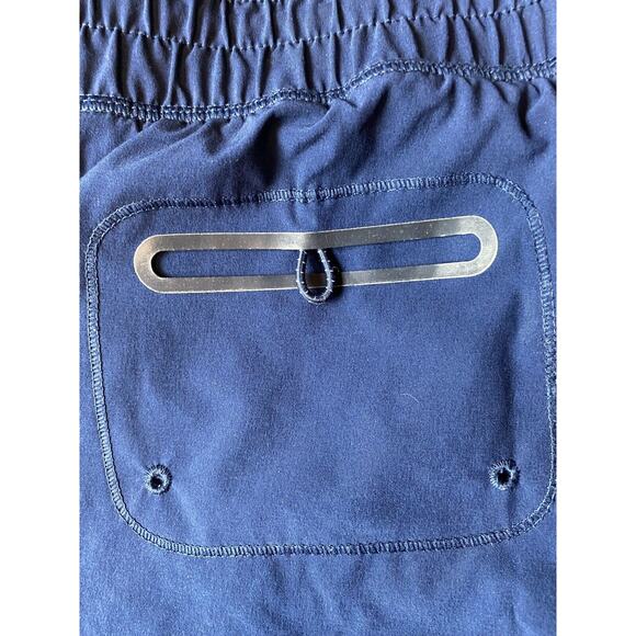Lands End Women’s Running Shorts Size 6 Blue NWOT elastic/tie waist - Picture 3 of 8